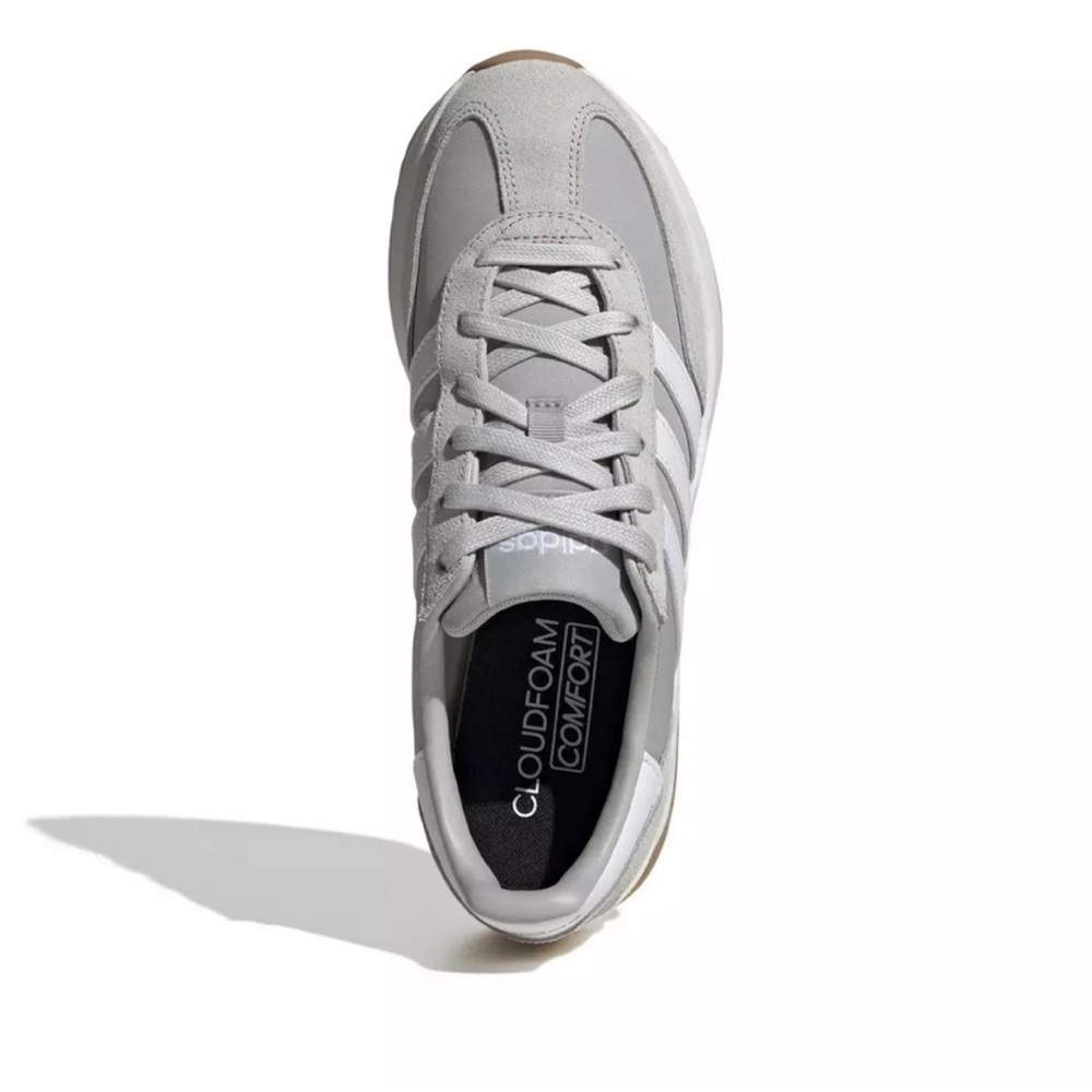 Adidas~Run 70’s~2.0~Classic Gray and White Sneakers - Picture 2 of 7